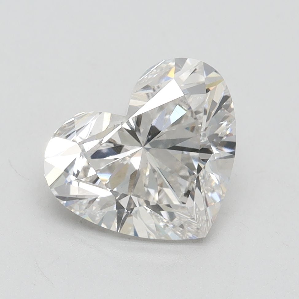Loose Lab Diamond IGI Heart 2.09ct H VS1: Loose Lab Diamond IGI Heart 2.09ct H VS1 IGI certified loose lab diamond weighing 2.09ct, color H, clarity VS1, with excellent polish and symmetry, measuring 7.56mm x 8.99mm x 5.17mm. Item Specifics: