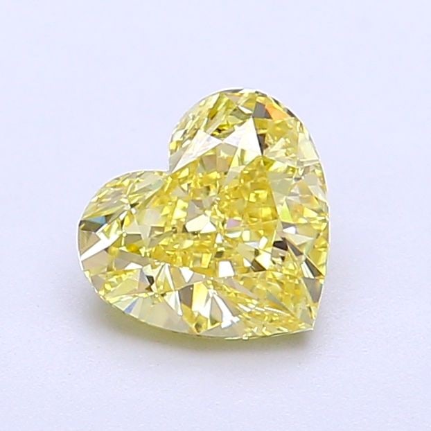 Loose Lab Diamond IGI Heart 1.03ct Fancy Intense Yellow VS2: Loose Lab Diamond IGI Heart 1.03ct Fancy Intense Yellow VS2 This loose lab-grown diamond is an IGI-certified 1.03ct heart shape, featuring Fancy Intense Yellow color and VS2 clarity, with excellent po