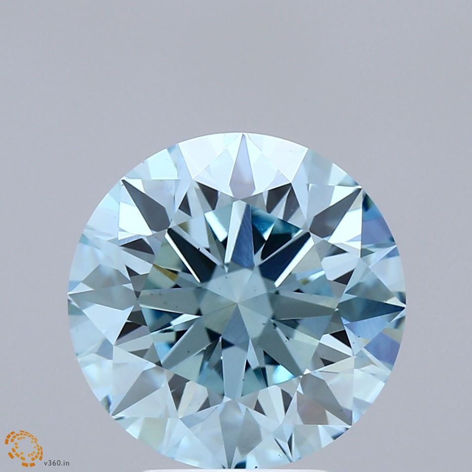Ideal Loose Lab Diamond IGI Round 4.63ct Fancy Vivid Blue VS1: Ideal Loose Lab Diamond IGI Round 4.63ct Fancy Vivid Blue VS1 Ideal Loose Lab Diamond IGI Round 4.63ct in Fancy Vivid Blue color, VS1 clarity, with excellent polish and symmetry, certified by IGI. Ite