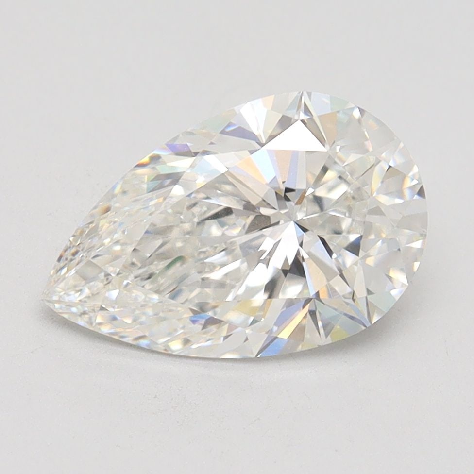 Loose Lab Diamond 2.09ct F VVS2 - IGI Pear: Loose Lab Diamond 2.09ct F VVS2 - IGI Pear This 2.09ct loose lab-grown diamond has an F color and VVS2 clarity, with excellent polish and symmetry; it is certified by IGI and measures 11.15L x 7.09W x