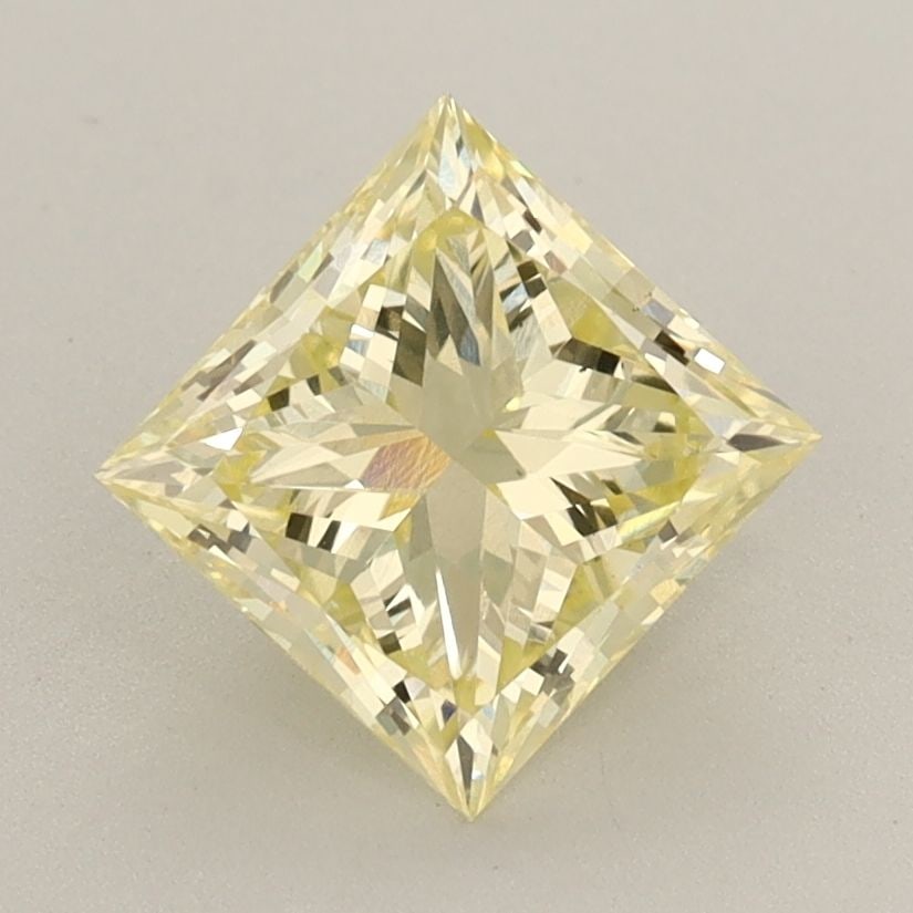 Loose Lab Diamond IGI Princess 1.73ct Fancy Intense Yellow VS2: Loose Lab Diamond IGI Princess 1.73ct Fancy Intense Yellow VS2 Loose Lab Diamond IGI Princess 1.73ct Fancy Intense Yellow VS2, featuring very good polish and symmetry, IGI certified, with