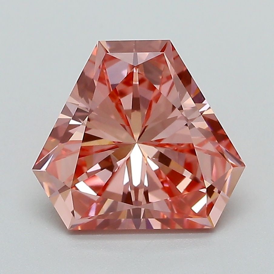 IGI Loose Lab Diamond Hexagonal 2.51ct Fancy Vivid Pink VVS2 (1 of 1)