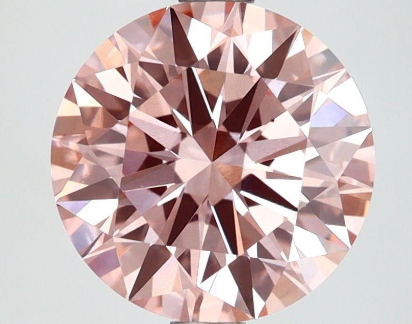 Ideal Loose Lab Diamond 2.5ct Fancy Intense Brownish Pink VS1 - IGI Round: Ideal Loose Lab Diamond 2.5ct Fancy Intense Brownish Pink VS1 - IGI Round This Ideal Loose Lab Diamond weighs 2.5ct, features a Fancy Intense Brownish Pink color, and has a VS1 clarity rating. It is c