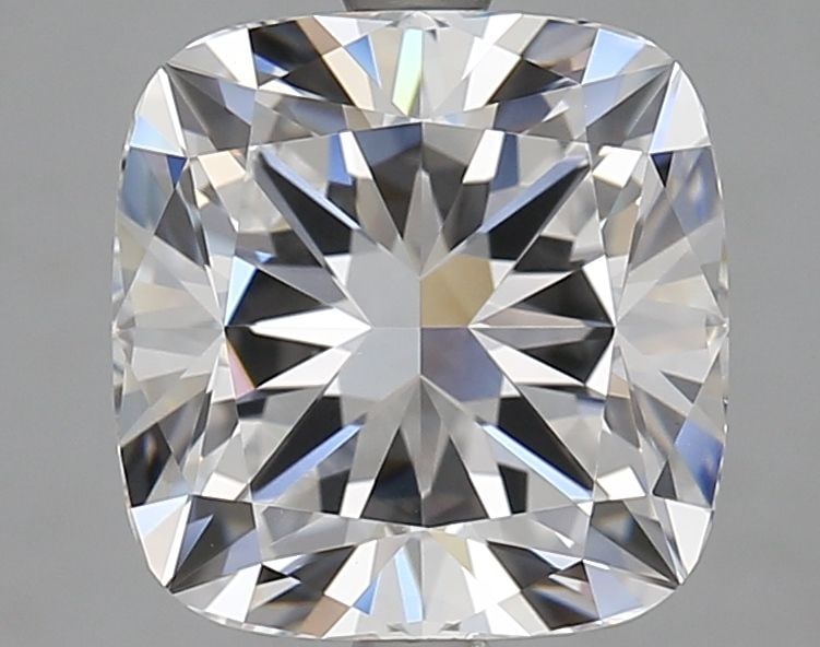 GIA 4.17ct Cushion Brilliant D VVS2 - Loose Lab Diamond: GIA 4.17ct Cushion Brilliant D VVS2 - Loose Lab Diamond Loose lab-grown diamond certified by GIA, weighing 4.17ct in a cushion brilliant cut, with a D color, VVS2 clarity, and excellent polish and sym