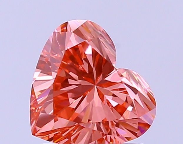 Loose Lab Diamond 1.01ct Fancy Vivid Pink VVS2 - IGI Heart: Loose Lab Diamond 1.01ct Fancy Vivid Pink VVS2 - IGI Heart Loose Lab Diamond weighing 1.01ct, cut in a heart shape, with a Fancy Vivid Pink color and VVS2 clarity, certified by IGI. Item Specifics: So