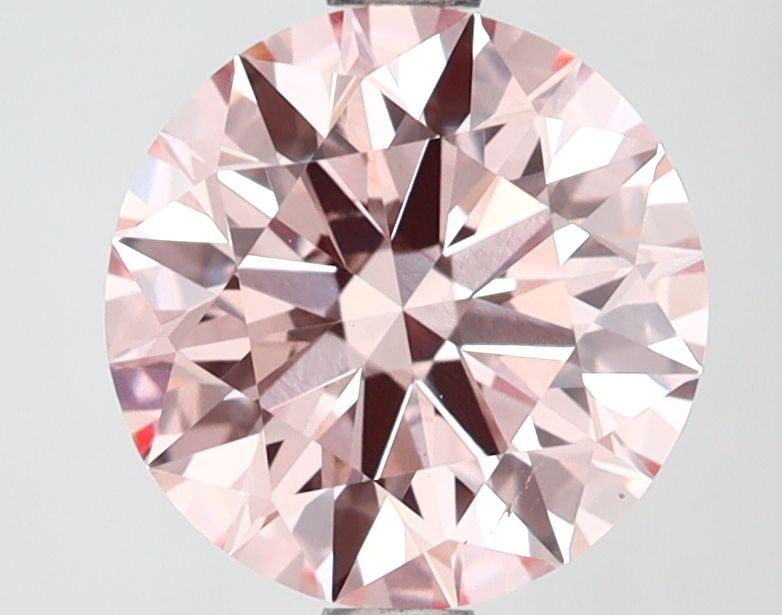 Loose Lab Diamond IGI Round 2.12ct Fancy Intense Pink VS1: Loose Lab Diamond IGI Round 2.12ct Fancy Intense Pink VS1 Loose lab diamond weighing 2.12 carats in a round cut with fancy intense pink color and VS1 clarity, featuring good polish and symmetry; certi