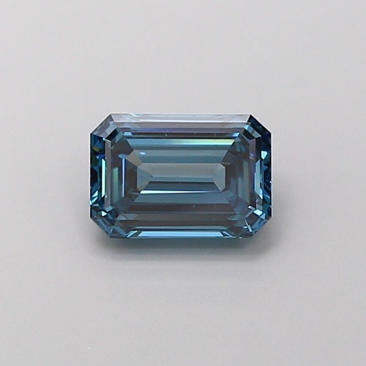 Loose Lab Diamond IGI Emerald 1.0ct Fancy Vivid Blue VS2: Loose Lab Diamond IGI Emerald 1.0ct Fancy Vivid Blue VS2 Loose Lab Diamond IGI Emerald 1.0ct in Fancy Vivid Blue with Clarity VS2, features excellent polish and symmetry, dimensions are 6.78L x 4.69W