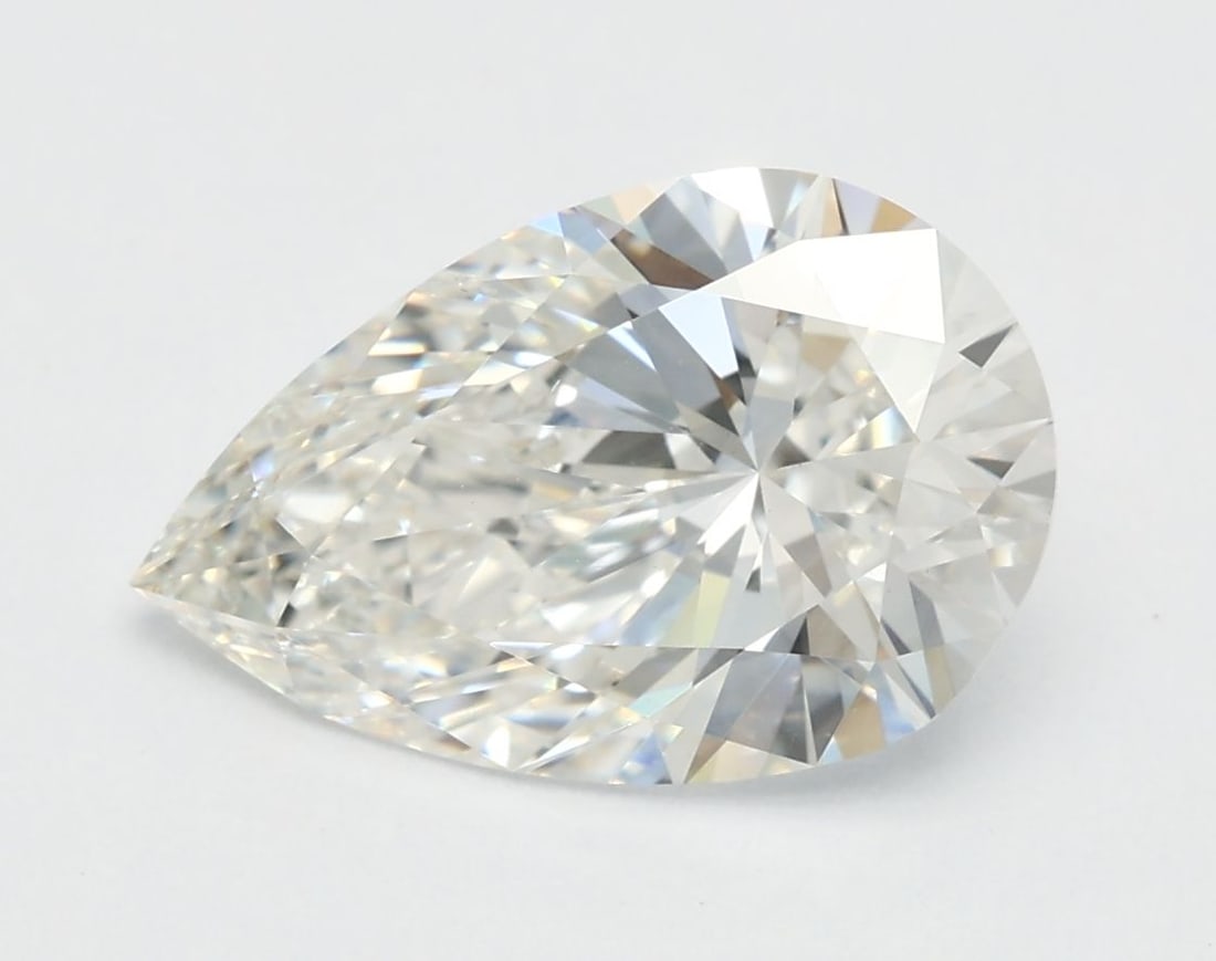 Loose Lab Diamond IGI Pear 2.09ct G VS2: Loose Lab Diamond IGI Pear 2.09ct G VS2 Loose Lab Diamond IGI certified, 2.09 carats, Pear cut, G color, VS2 clarity, with measurements of 11.21L x 7.19W x 4.48H. Item Specifics: Source: This Is A