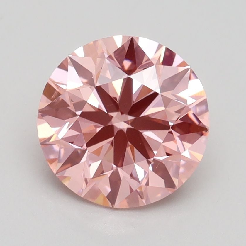 Loose Lab Diamond IGI Round 1.86ct Fancy Vivid Pink VS2: Loose Lab Diamond IGI Round 1.86ct Fancy Vivid Pink VS2 Loose Lab Diamond IGI Round, 1.86ct Fancy Vivid Pink VS2, featuring excellent cut, measurements of 7.82L x 7.84W x 4.92H, and polish/symmetry ra