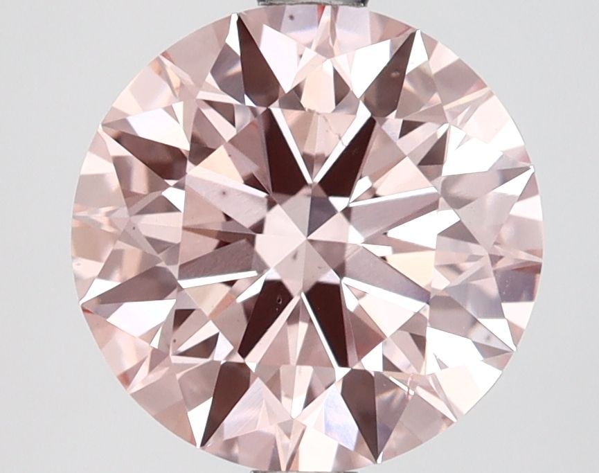 Ideal Loose Lab Diamond IGI Round 2.71ct Fancy Intense Pink VS2: Ideal Loose Lab Diamond IGI Round 2.71ct Fancy Intense Pink VS2 Weighing 2.71ct, this ideal loose lab-grown diamond has a Fancy Intense Pink color and VS2 clarity, certified by IGI, with measurements
