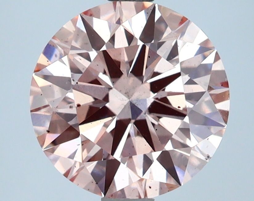 Loose Lab Diamond IGI Round 2.6ct Fancy Intense Pink SI1 - Ideal: Loose Lab Diamond IGI Round 2.6ct Fancy Intense Pink SI1 - Ideal Loose Lab Diamond IGI Round 2.6ct Fancy Intense Pink SI1 with Ideal cut, measurements of 8.8L x 8.84W x 5.35H, and certified by IGI. It