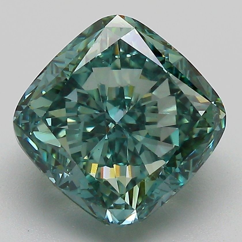 Loose Lab Diamond IGI Cushion Modified 4.73ct Fancy Vivid Green VS1: Loose Lab Diamond IGI Cushion Modified 4.73ct Fancy Vivid Green VS1 This 4.73ct loose lab diamond is of cushion modified cut, fancy vivid green color, and VS1 clarity, certified by IGI. Item