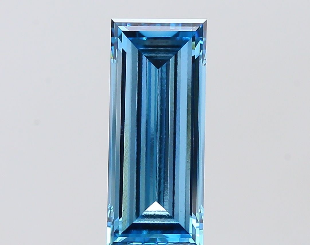 Loose Lab Diamond IGI Baguette 3.52ct Fancy Vivid Blue VS1 (1 of 1)