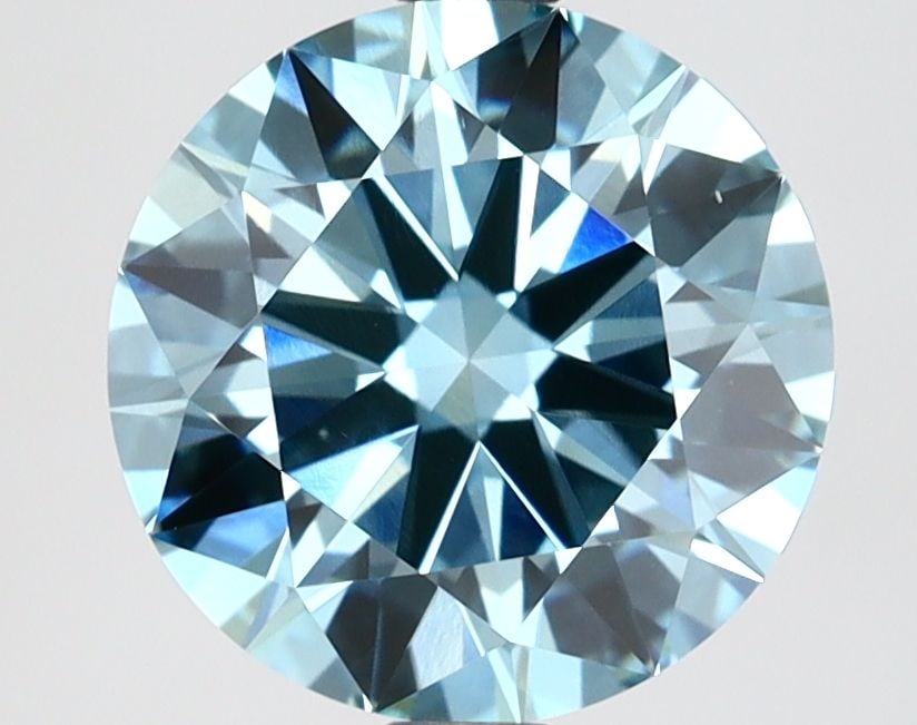 Ideal Loose Lab Diamond IGI Round 2.52ct Fancy Vivid Blue VS1 (1 of 1)