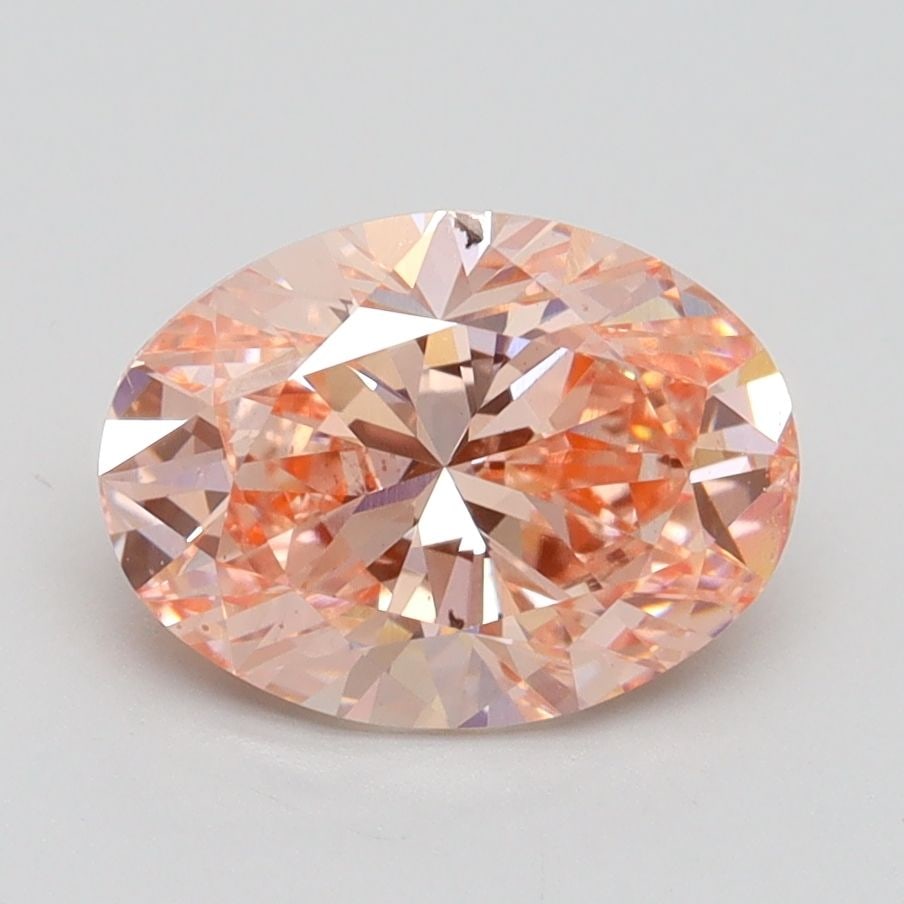 Loose Lab Diamond IGI Oval 1.86ct Fancy Intense Pink VS2: Loose Lab Diamond IGI Oval 1.86ct Fancy Intense Pink VS2 Loose Lab Diamond IGI Oval, weighing 1.86ct, has a fancy intense pink color and VS2 clarity with excellent polish and very good symmetry. It me