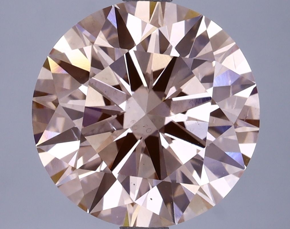 Loose Lab Diamond IGI Round 4.76ct Fancy Intense Pink VS2: Loose Lab Diamond IGI Round 4.76ct Fancy Intense Pink VS2 Loose lab-grown diamond, IGI certified, weighing 4.76ct with a round cut, fancy intense pink color, clarity VS2, and good polish and symmetry.