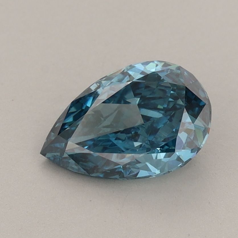 Loose Lab Diamond IGI Pear 1.15ct Fancy Vivid Blue VS1: Loose Lab Diamond IGI Pear 1.15ct Fancy Vivid Blue VS1 Loose Lab Diamond IGI Pear, weighing 1.15ct, displays a fancy vivid blue color and clarity VS1, with very good polish and symmetry, measuring 8.7