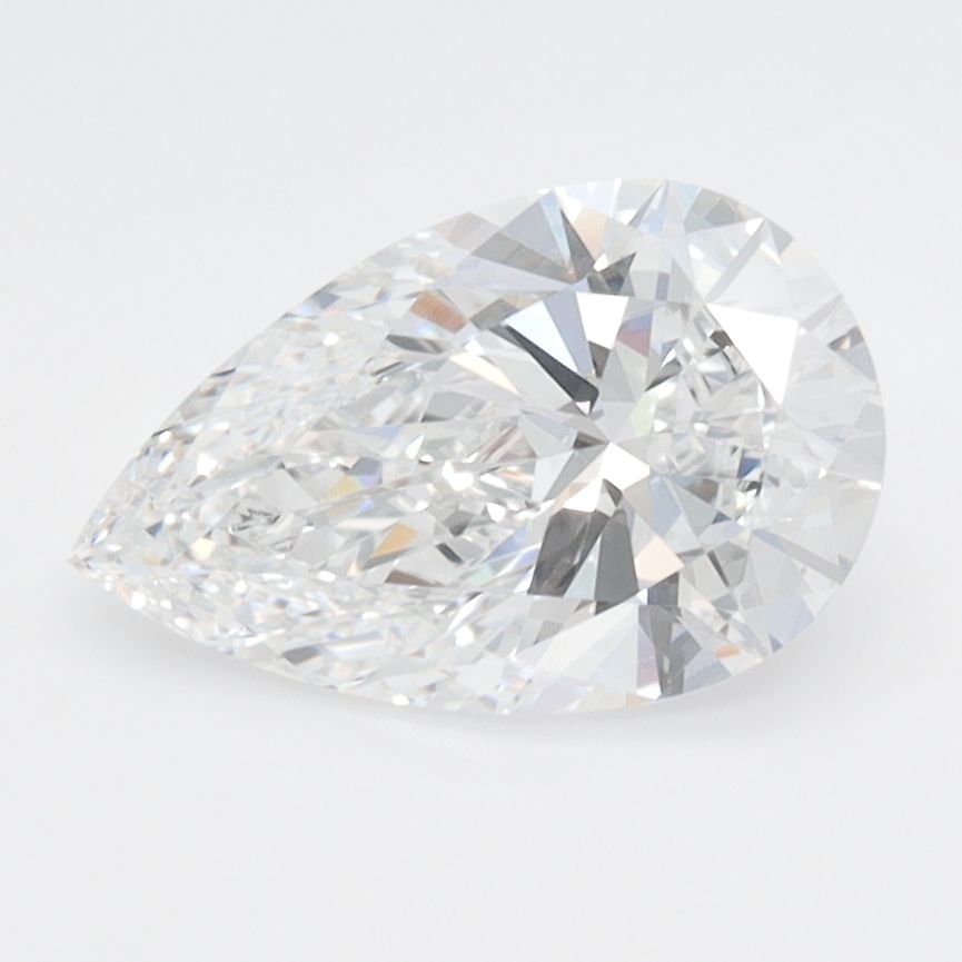 Loose Lab Diamond IGI Pear 1.52ct D VVS2: Loose Lab Diamond IGI Pear 1.52ct D VVS2 Loose lab-created diamond, IGI certified, 1.52ct pear cut, D color, VVS2 clarity, with excellent polish and symmetry (measurements: 10.32L x 6.45W x 3.91H). It