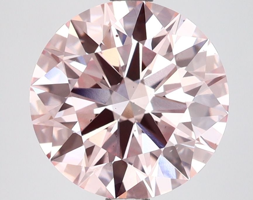 Ideal Loose Lab Diamond IGI Round 3.0ct Fancy Intense Pink VS2: Ideal Loose Lab Diamond IGI Round 3.0ct Fancy Intense Pink VS2 Ideal loose lab-created diamond, IGI certified, 3.0ct round cut, Fancy Intense Pink color, VS2 clarity, with excellent polish and symmetr