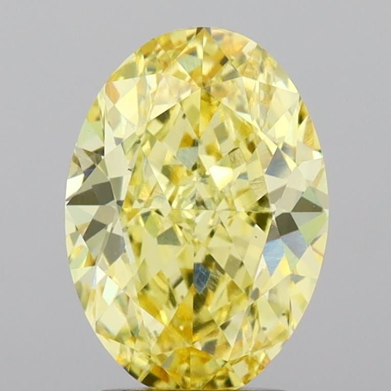 Loose Lab Diamond IGI Oval 3.05ct Fancy Intense Yellow VS1: Loose Lab Diamond IGI Oval 3.05ct Fancy Intense Yellow VS1 Loose lab-created diamond, IGI certified, 3.05ct oval cut, Fancy Intense Yellow color, VS1 clarity, with excellent polish and very good symme