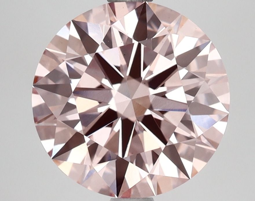 Ideal Loose Lab Diamond IGI Round 3.05ct Fancy Intense Pink VS1: Ideal Loose Lab Diamond IGI Round 3.05ct Fancy Intense Pink VS1 Ideal Loose Lab Diamond IGI Round, 3.05ct, Fancy Intense Pink, Clarity VS1, showcasing Excellent Polish and Symmetry, measuring 9.33L x