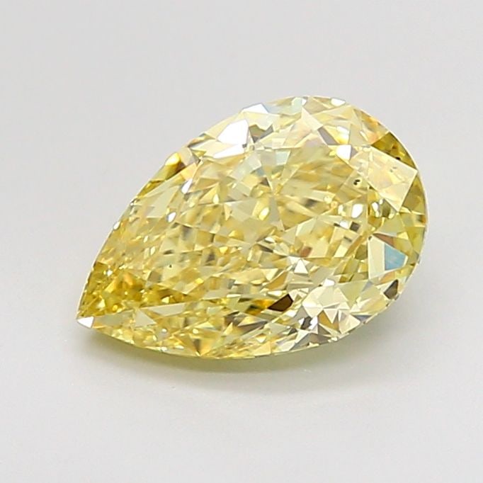 IGI 2.07ct Fancy Intense Yellow VS2 - Pear Loose Lab Diamond: IGI 2.07ct Fancy Intense Yellow VS2 - Pear Loose Lab Diamond IGI certified loose lab-grown diamond weighing 2.07ct, featuring a Fancy Intense Yellow color and VS2 clarity. Measurements are 10.01L x 6.