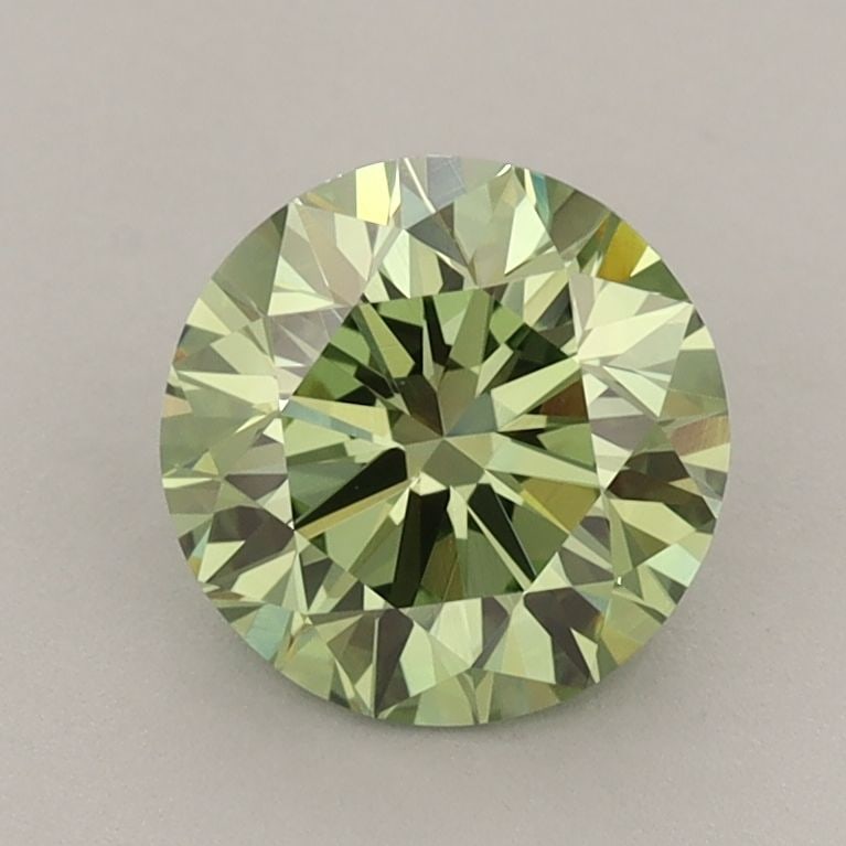 Loose Lab Diamond IGI Round 1.51ct Fancy Vivid Green VVS2: Loose Lab Diamond IGI Round 1.51ct Fancy Vivid Green VVS2 Loose Lab Diamond IGI Round 1.51ct in Fancy Vivid Green color, featuring VVS2 clarity with VG polish and symmetry; measures 7.15L x 7.22W x 4.