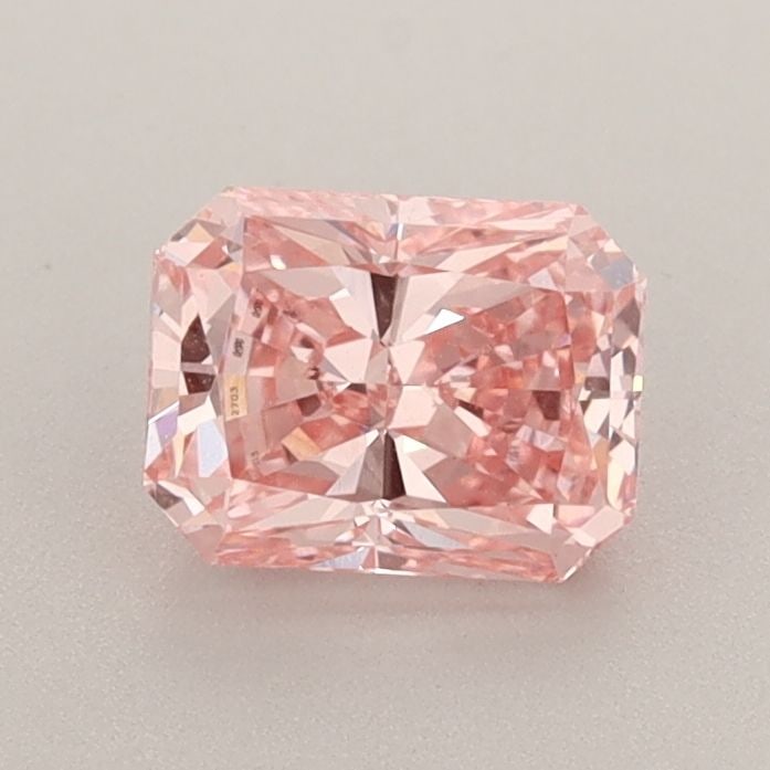 Loose Lab Diamond IGI Radiant 1.04ct Fancy Vivid Pink VS1: Loose Lab Diamond IGI Radiant 1.04ct Fancy Vivid Pink VS1 Loose lab diamond, 1.04ct, radiant cut, color Fancy Vivid Pink, clarity VS1, with very good polish and symmetry, certified by IGI, measuring 6