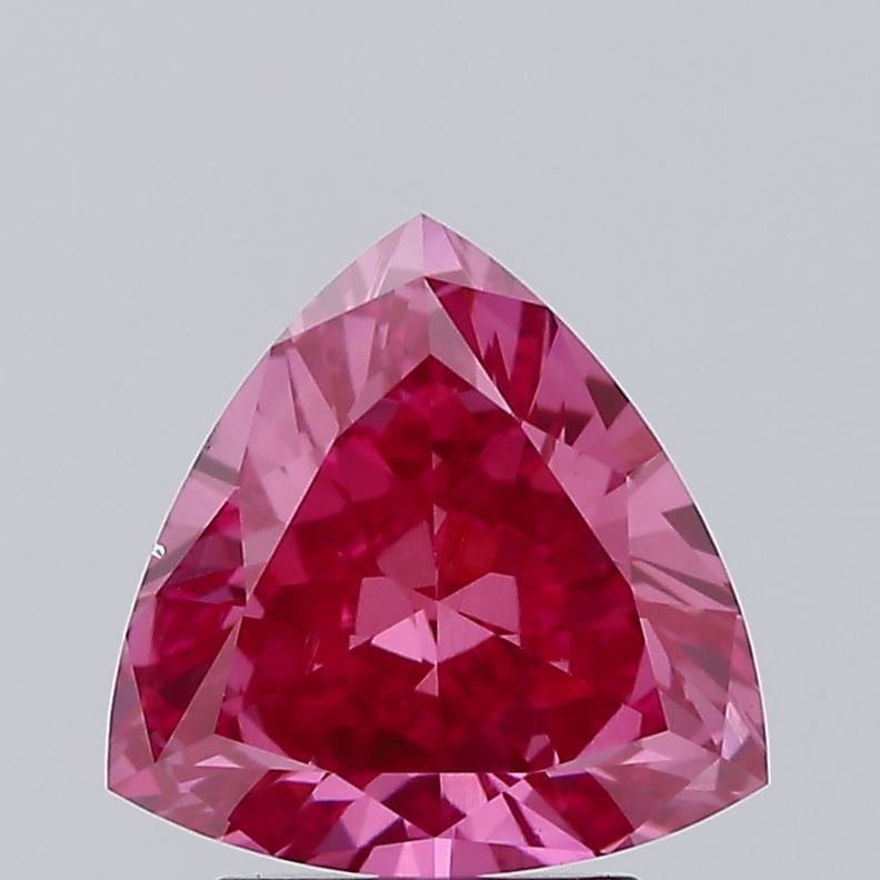 Loose Lab Diamond IGI Triangular 1.78ct Fancy Vivid Pink VS1 (1 of 1)