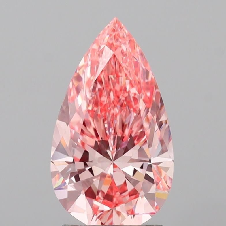 Loose Lab Diamond IGI Pear 2.51ct Fancy Vivid Pink VVS2: Loose Lab Diamond IGI Pear 2.51ct Fancy Vivid Pink VVS2 This 2.51ct loose lab diamond in a pear shape features Fancy Vivid Pink color and VVS2 clarity, certified by IGI, with excellent polish and symm