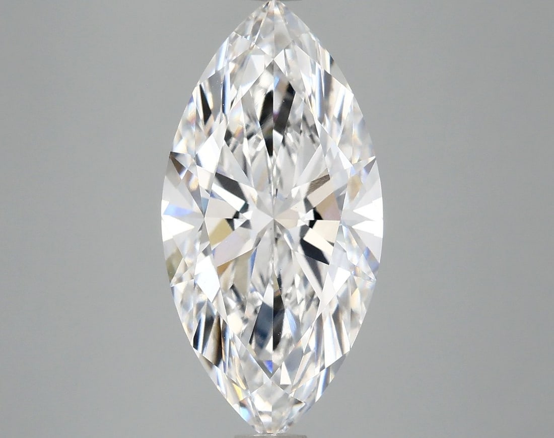 Loose Lab Diamond IGI Marquise 4.08ct E VS1: Loose Lab Diamond IGI Marquise 4.08ct E VS1 Loose Lab Diamond, IGI certified, weighing 4.08 carats, with a marquise cut, color E, clarity VS1, and excellent polish and symmetry. Measures 17.07L x 8.45