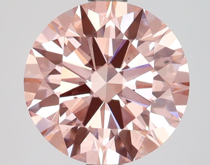 IGI Loose Lab Diamond Round 2.5ct Fancy Intense Pink VS2 - Ideal: IGI Loose Lab Diamond Round 2.5ct Fancy Intense Pink VS2 - Ideal IGI Loose Lab Diamond Round, 2.5ct, fancy intense pink color, clarity VS2, ideal cut with excellent polish and symmetry, certified by