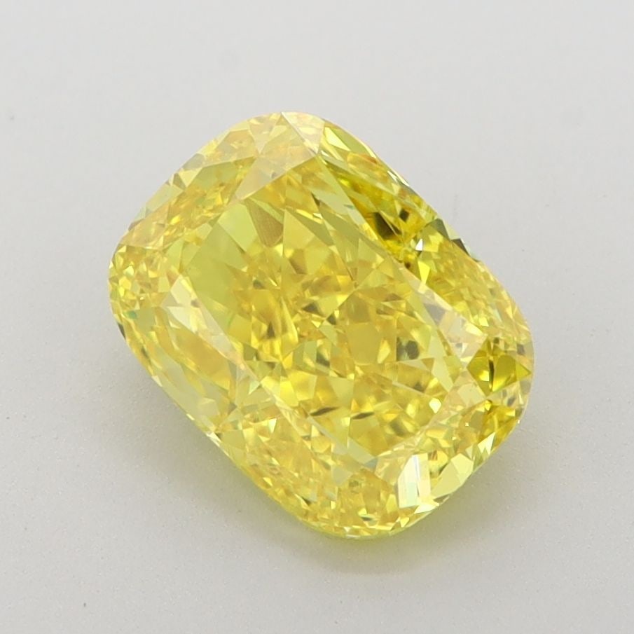 IGI Loose Lab Diamond Cushion Modified 2.06ct Fancy Vivid Yellow VVS2: IGI Loose Lab Diamond Cushion Modified 2.06ct Fancy Vivid Yellow VVS2 IGI Loose Lab Diamond Cushion Modified, 2.06ct, fancy vivid yellow color, clarity VVS2, very good polish and symmetry, certified