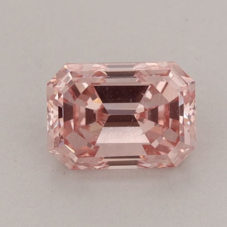 IGI Loose Lab Diamond Emerald 1.14ct Fancy Intense Pink VS2: IGI Loose Lab Diamond Emerald 1.14ct Fancy Intense Pink VS2 IGI Loose Lab Diamond Emerald at 1.14ct, featuring Fancy Intense Pink color and VS2 clarity, with dimensions of 7.03L x 5.03W x 3.73H mm, ce