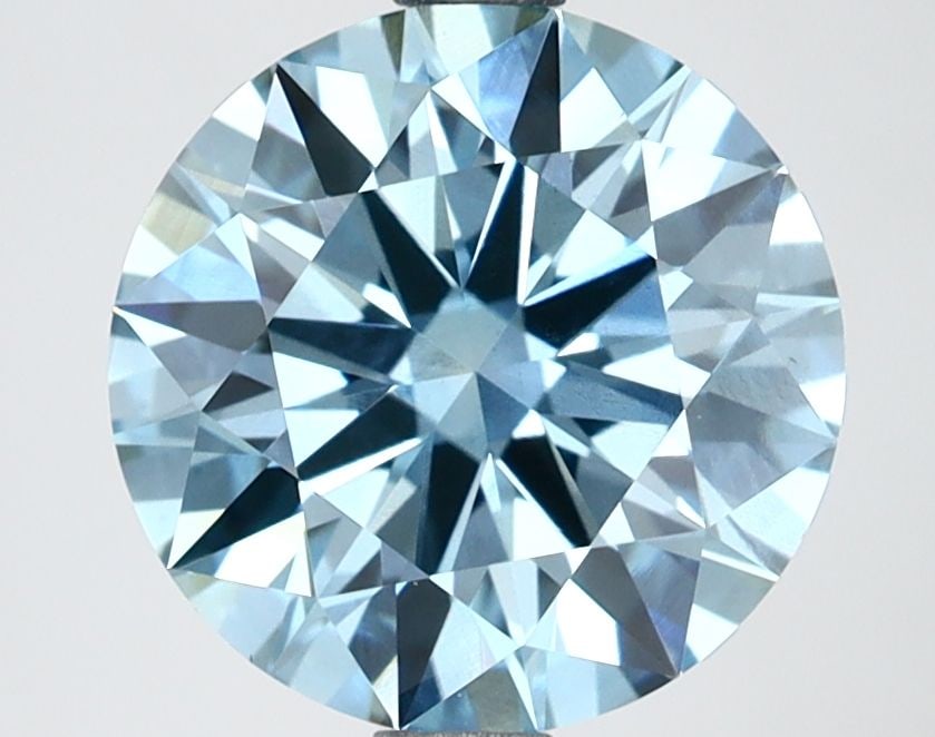 IGI Loose Lab Diamond Round 2.66ct Fancy Vivid Blue VS1 - Ideal (1 of 1)