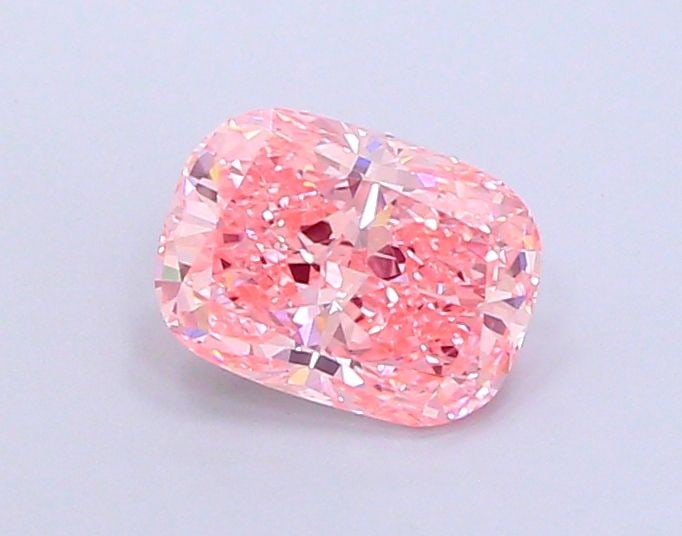 IGI Cushion Modified 2.59ct Fancy Vivid Pink VVS2 - Loose Diamond: IGI Cushion Modified 2.59ct Fancy Vivid Pink VVS2 - Loose Diamond IGI Cushion Modified 2.59ct Fancy Vivid Pink VVS2 loose diamond, featuring excellent polish and symmetry, measuring 9.72L x 7.15W x 4.