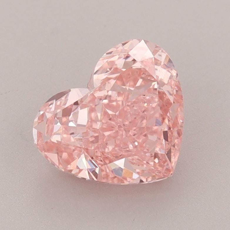 Loose Lab Diamond IGI Heart 1.52ct Fancy Vivid Pink VS1: Loose Lab Diamond IGI Heart 1.52ct Fancy Vivid Pink VS1 Loose Lab Diamond IGI Heart 1.52ct, Fancy Vivid Pink color, VS1 clarity, with excellent polish and symmetry, measuring 6.54L x 7.72W x 4.04H,