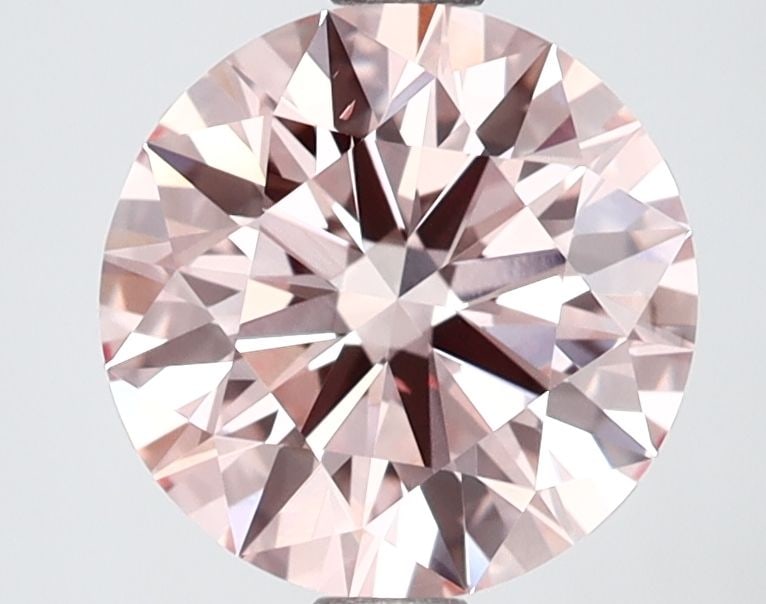 Loose Lab Diamond IGI 2.01ct Round Fancy Vivid Pink VS1: Loose Lab Diamond IGI 2.01ct Round Fancy Vivid Pink VS1 Loose lab-grown diamond weighing 2.01ct with a round cut, fancy vivid pink color, clarity VS1, and IGI certification; measurements are 8.1L x 8.