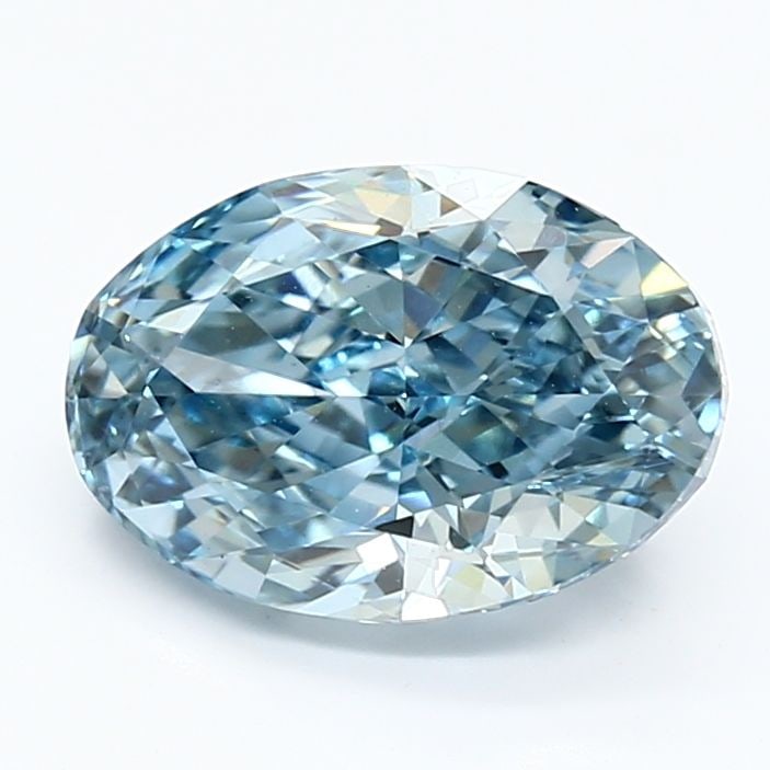 Loose Lab Diamond IGI Oval 2.8ct Fancy Vivid Blue VS1: Loose Lab Diamond IGI Oval 2.8ct Fancy Vivid Blue VS1 This 2.8ct Loose Lab Diamond features an oval cut, Fancy Vivid Blue color, VS1 clarity, and IGI certification, measuring 10.62L x 7.19W x 4.72H. I