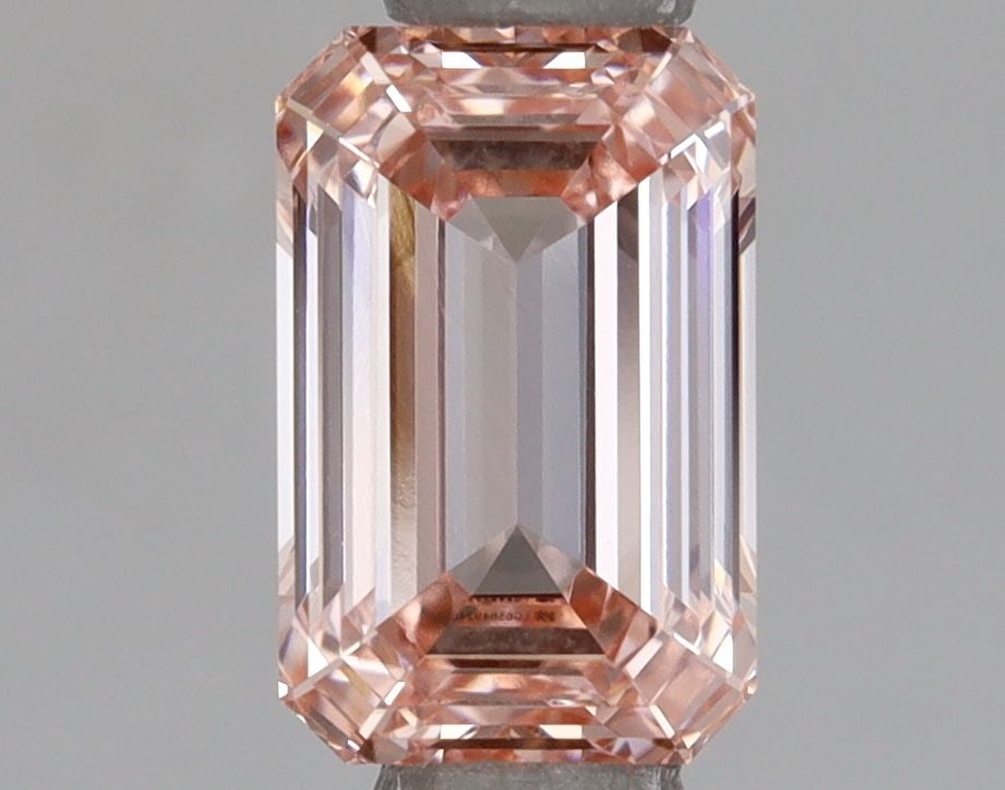 Loose Lab Diamond IGI Emerald 1.04ct Fancy Intense Pink VVS2: Loose Lab Diamond IGI Emerald 1.04ct Fancy Intense Pink VVS2 This 1.04ct loose lab-grown diamond features an emerald cut, fancy intense pink color, and VVS2 clarity, certified by IGI, with measurement