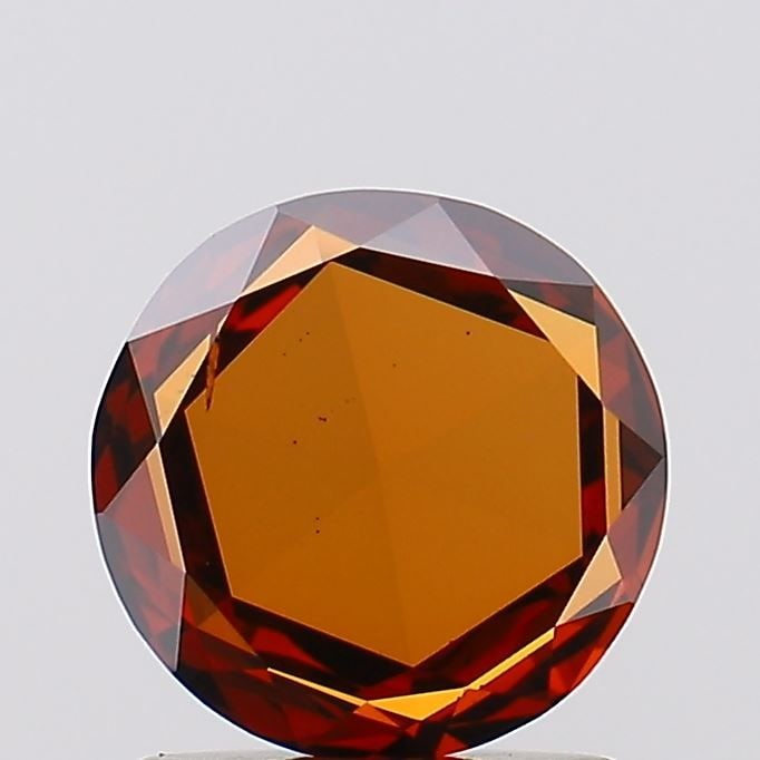 Loose Lab Diamond Rose 1.11ct Fancy Vivid Orangey Red SI1 (1 of 1)