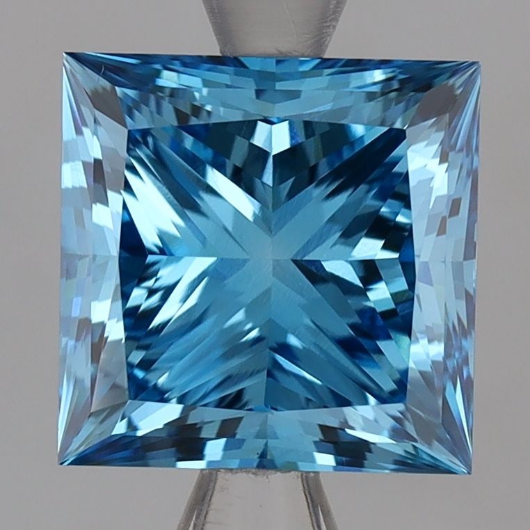 Loose Lab Diamond IGI Princess 2.9ct Fancy Deep Blue VS1: Loose Lab Diamond IGI Princess 2.9ct Fancy Deep Blue VS1 Loose Lab Diamond IGI Princess, 2.9ct featuring Fancy Deep Blue color, VS1 clarity, Excellent polish, Very Good symmetry, measures 7.69L x 7.67