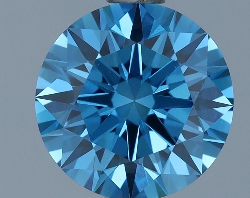 Loose Lab Diamond IGI Round 1.18ct Fancy Deep Blue VS1: Loose Lab Diamond IGI Round 1.18ct Fancy Deep Blue VS1 Loose Lab Diamond IGI Round, 1.18ct, Fancy Deep Blue, VS1 clarity, with GD polish and GD symmetry. Certified by IGI and measures 6.81L x 6.83W x