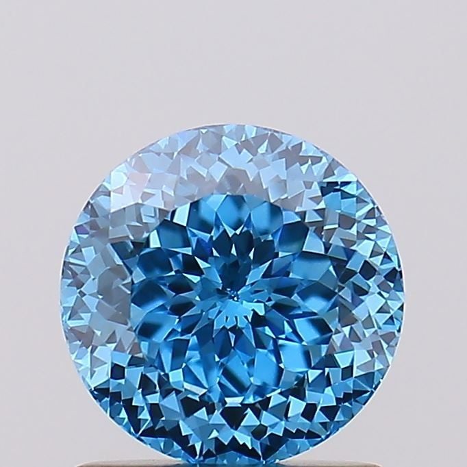 Loose Lab Diamond European Cut 1.09ct Fancy Vivid Blue VS1 (1 of 1)