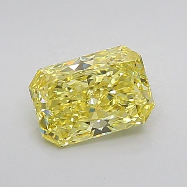Loose Lab Diamond 1.21ct Fancy Vivid Yellow VS2 - IGI Radiant: Loose Lab Diamond 1.21ct Fancy Vivid Yellow VS2 - IGI Radiant Loose lab diamond weighing 1.21ct, with a Fancy Vivid Yellow color and VS2 clarity, certified by IGI. The diamond measures 7.71L x 5.39W