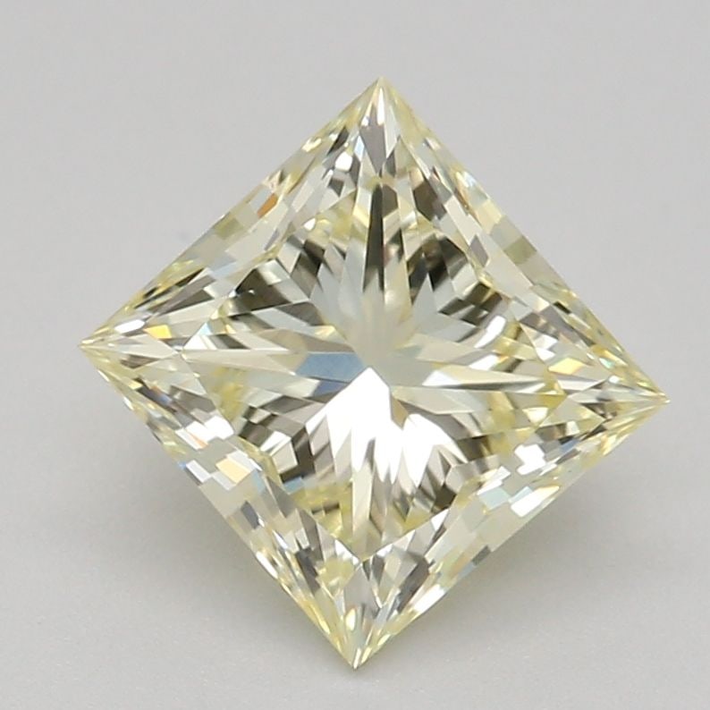 Loose Lab Diamond IGI Princess 1.01ct Fancy Light Yellow VS1: Loose Lab Diamond IGI Princess 1.01ct Fancy Light Yellow VS1 Loose lab diamond IGI certified, 1.01ct princess cut with a fancy light yellow color and VS1 clarity. Measures 5.55L x 5.29W x 3.97H mm. 