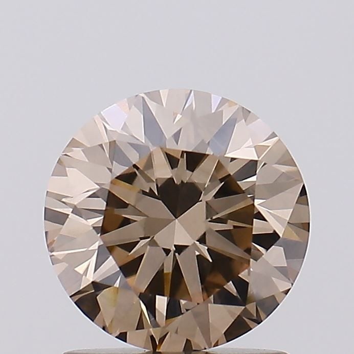 Loose Lab Diamond IGI Round 1.14ct Fancy Brown VVS2: Loose Lab Diamond IGI Round 1.14ct Fancy Brown VVS2 Loose lab-grown diamond, IGI certified, 1.14 carats, round cut, Fancy Brown color, VVS2 clarity, featuring very good polish and symmetry (measuremen