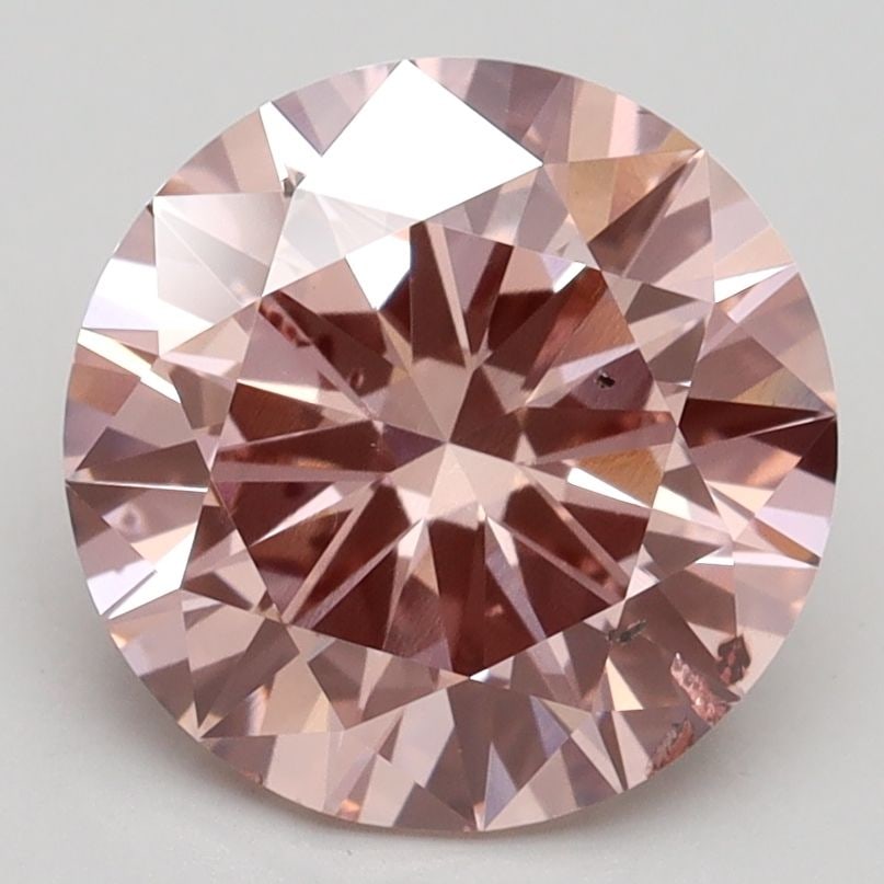 Loose Lab Diamond IGI Round 3.0ct Fancy Intense Pink SI2: Loose Lab Diamond IGI Round 3.0ct Fancy Intense Pink SI2 Loose Lab Diamond IGI Round, 3.0ct Fancy Intense Pink, Clarity SI2, with measurements of 9.38L X 9.46W X 5.51H, certified by IGI. Item Specific
