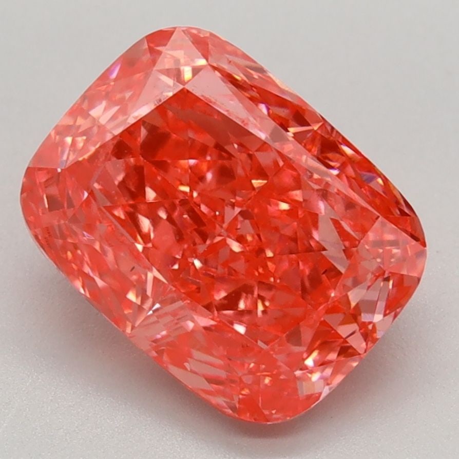 Loose Lab Diamond IGI Cushion Modified 2.55ct Fancy Vivid Pink VS2: Loose Lab Diamond IGI Cushion Modified 2.55ct Fancy Vivid Pink VS2 Loose Lab Diamond IGI certified, 2.55ct Fancy Vivid Pink, Clarity VS2, with VG Polish and Symmetry, measures 8.93L x 6.83W x 4.49H. I