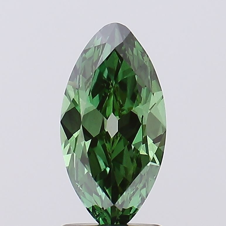 Loose Lab Diamond 1.31ct Fancy Vivid Green VS2 European Cut (1 of 1)
